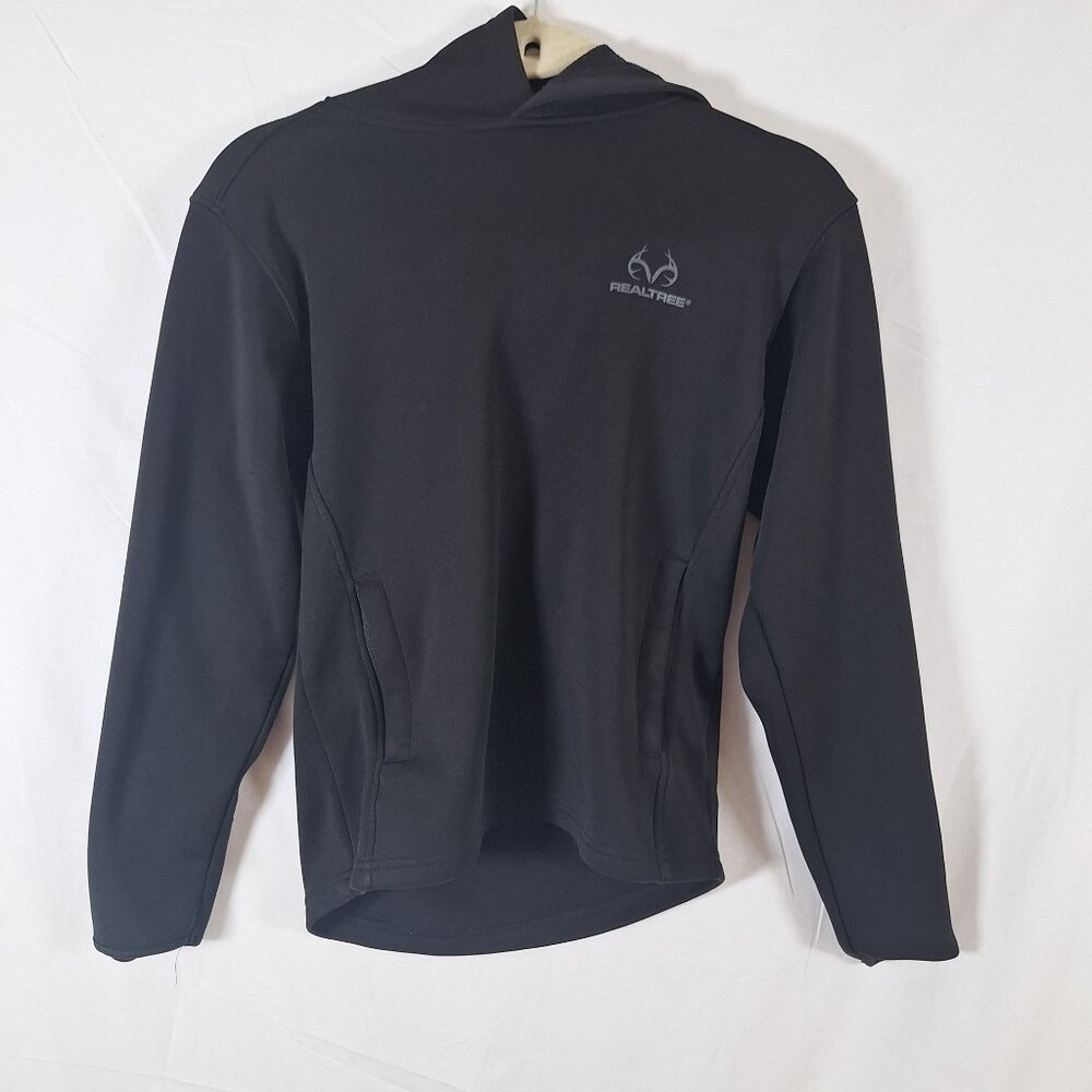RealTree Black Hooded Sweatshirt Kids size Large 10-12